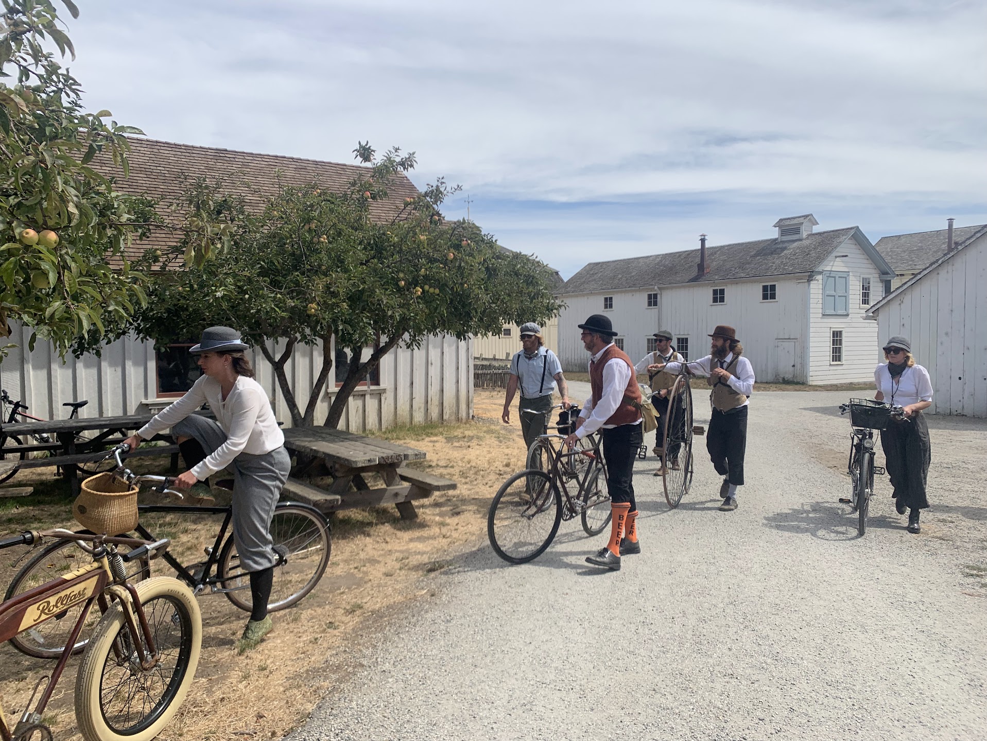 The Wheelmen and Wheelwomen arrive at Wilder Ranch